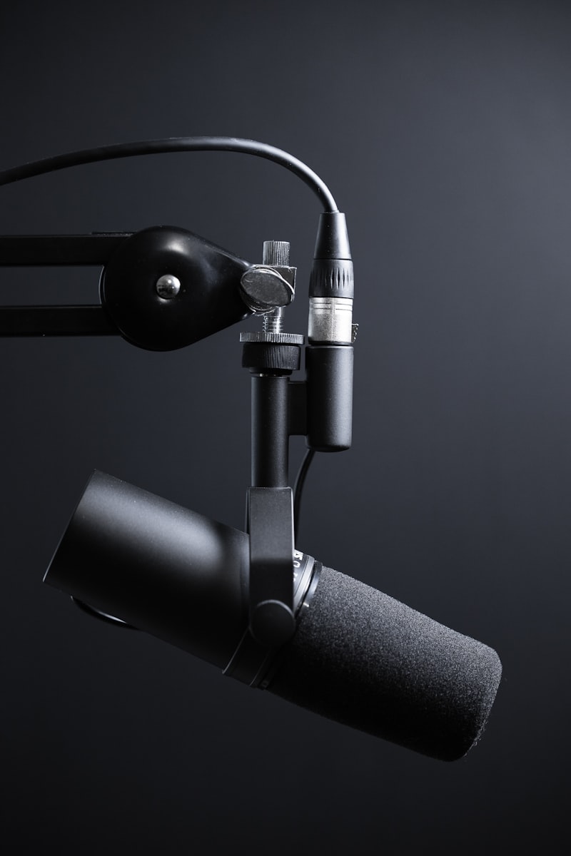 Grabación de podcasts en plató